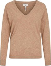 Object Trui Objthess L/s V-neck Knit Pullover N 23034470 Chipmunk Dames Maat - XS