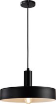 QUVIO Hanglamp retro / Plafondlamp / Sfeerlamp / Leeslamp / Eettafellamp / Verlichting / Slaapkamer lamp / Slaapkamer verlichting / Keukenverlichting / Keukenlamp - Platte vorm - Diameter 30 cm