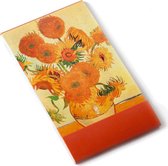 Carnet A7, paperboard à carreaux, Tournesols, Van Gogh