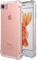 MaxVision's iPhone 7 Hoesje Siliconen Transparant - iPhone 8 Hoesje Transparant - iPhone SE 2020 Hoesje Transparant - Shock Proof Hoesje - Case Cover Hoesje - Verstevigde randen