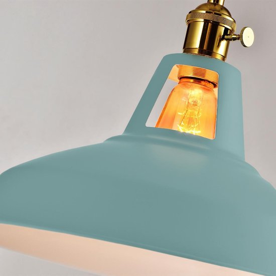 QUVIO Hanglamp industrieel / Plafondlamp / Sfeerlamp / Leeslamp /  Eettafellamp /... | bol.com