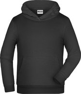 James And Nicholson Kinderen/Kinderen Basic Hoodie (Zwart)