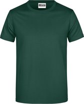 James And Nicholson Heren Ronde Hals Basic T-Shirt (Donkergroen)
