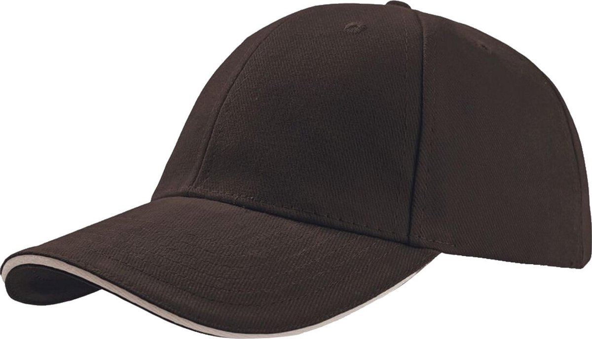 Atlantis Liberty Sandwich Heavy Brush Cotton 6 Panel Cap (Pack of 2) (Bruin)
