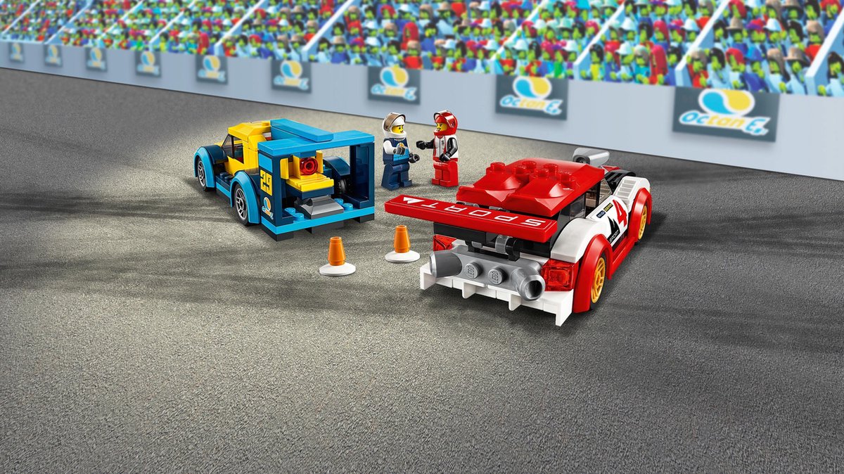 Lego City les voitures de Course Jouet de construction enfant 5 ans 60256