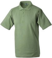 James and Nicholson Heren Medium Pique Polo (Khaki)