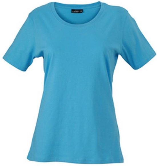 James and Nicholson Dames/dames Basic T-Shirt (Hemelsblauw)