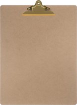 10 stuks - LPC  Klembord - clipboard - hout/mdf/hardboard - A3 staand -145 mm butterfly klem goud