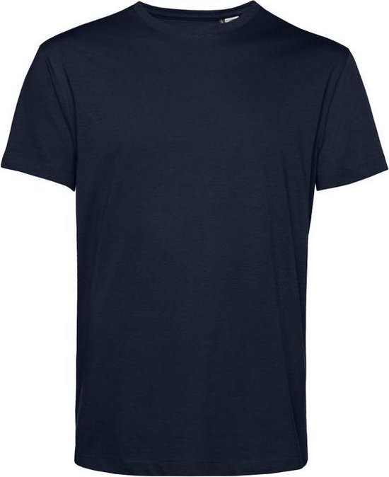 B&C Heren Organisch E150 T-Shirt (Marineblauw)