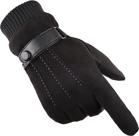 Handschoenen Heren Winter - Handschoenen - Suède - Zwart - Heren | bol.com