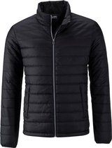 Veste matelassée James and Nicholson hommes (Zwart)