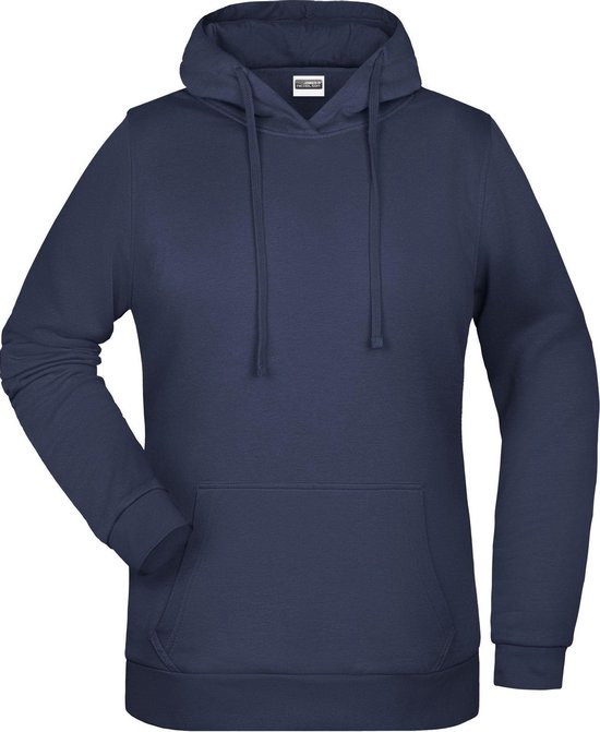 James And Nicholson Sweat à capuche Basic femmes / dames (bleu Marine)