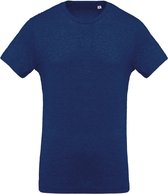 Kariban Heren Organische Bemanningsleden Hals T-Shirt (Oceaan Blauwe Heide)