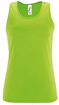 SOLS Dames/dames Sportieve Performance Sleeveless Tank Top (Neon Groen)