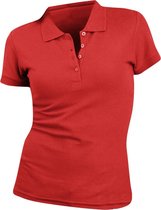 SOLS Vrouwen/dames Mensen Pique Korte Mouw Katoenen Poloshirt (Rood)