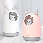 300ml Portable nebulizer | Aroma therapie | Humidifier | Ultrasonic Cool Mist Aroma Air Oil Diffuser | Roze