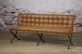 Eetkamerbankje Barcelona Cognac 185 cm | Stof