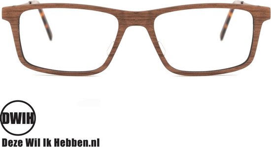 Monture de lunettes en bois Milan Ebony | bol.com