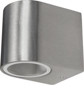 LED Wandlamp voor Buiten en Binnen, Aluminium  "Oval", IP44, 3W LED, 220V, GU10