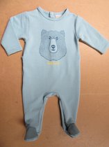wiplala , pyjama , blauw , big bear , 6 maand  68