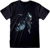 Marvel SpiderMan Heren Tshirt -XL- Venom Art Zwart