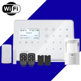 Heyi Slim Draadloos Alarmsysteem Woning - WIFI GPRS GSM - Inbraakbeveiliging Set