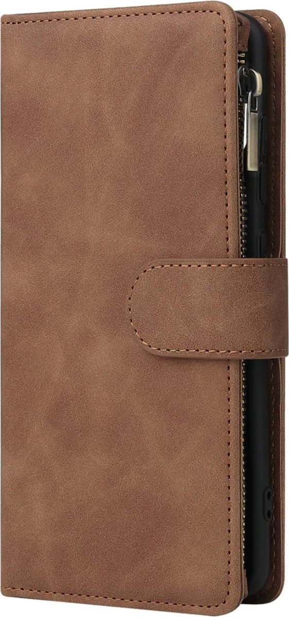 Geschikt voor Samsung Galaxy S20 Bookcase - Bruin - Portemonnee hoesje