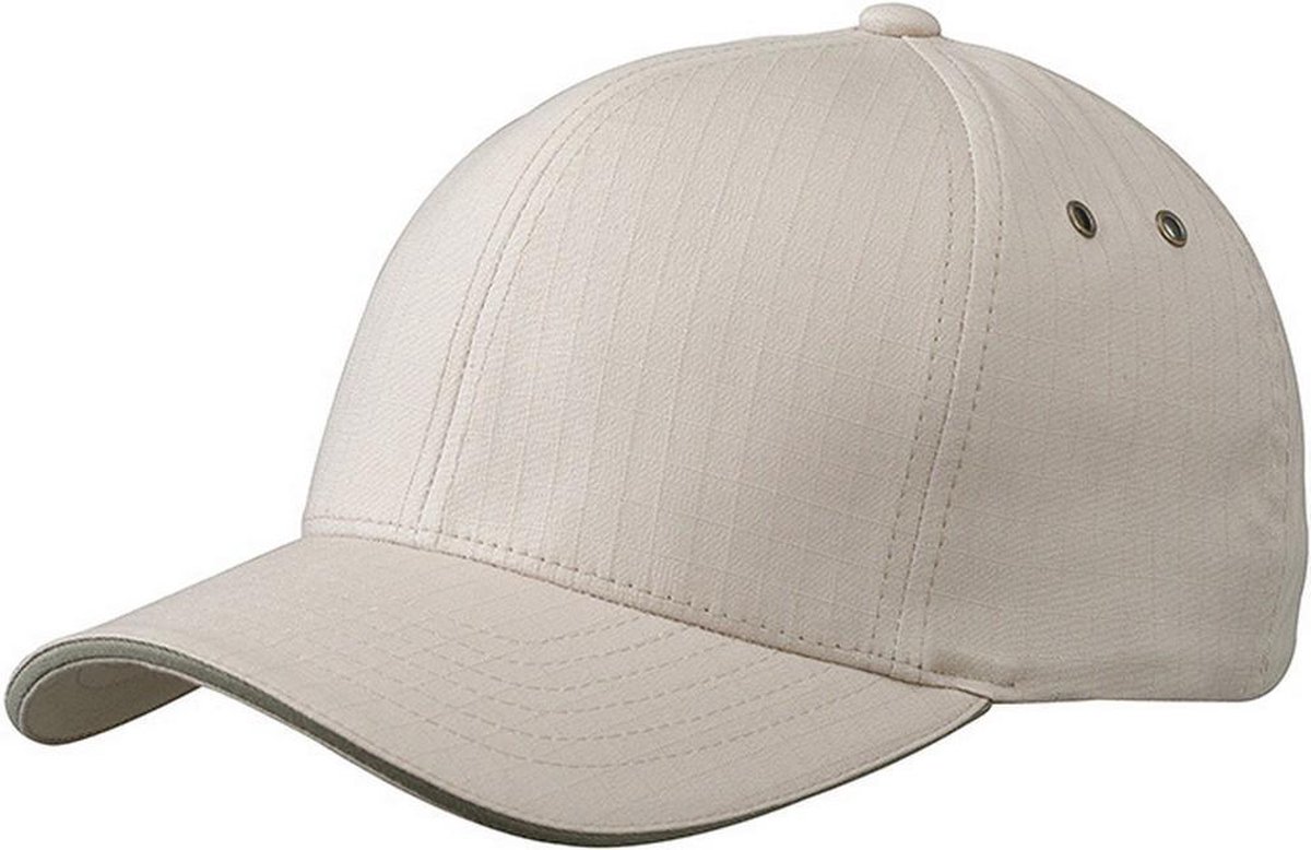 Myrtle Beach Volwassenen Unisex Flexfit Ripstop Sandwich Cap (Kaki/Oliegroen)