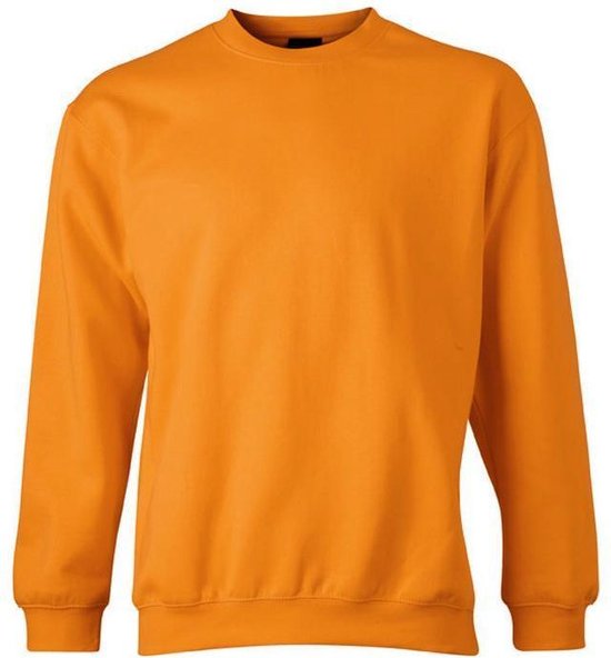 James and Nicholson Unisex Round Heavy Sweatshirt (Oranje)