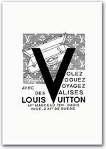 Canvas Experts Schilderij Doek Met Exclusief Louis Vuitton Afbeelding Maat 100x70CM *ALLEEN DOEK MET WITTE RANDEN* Wanddecoratie | Poster | Wall Art | Canvas Doek |muur Decoratie |