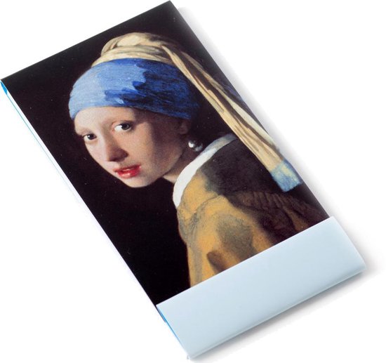 Notitieboekje A7, flip over met ruitjes, Meisje met de Parel, Vermeer