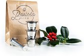 Barista Life Basisset met drie cups - Hervulbare Nespresso capsule - Koffie capsule - Nespresso cup - RVS