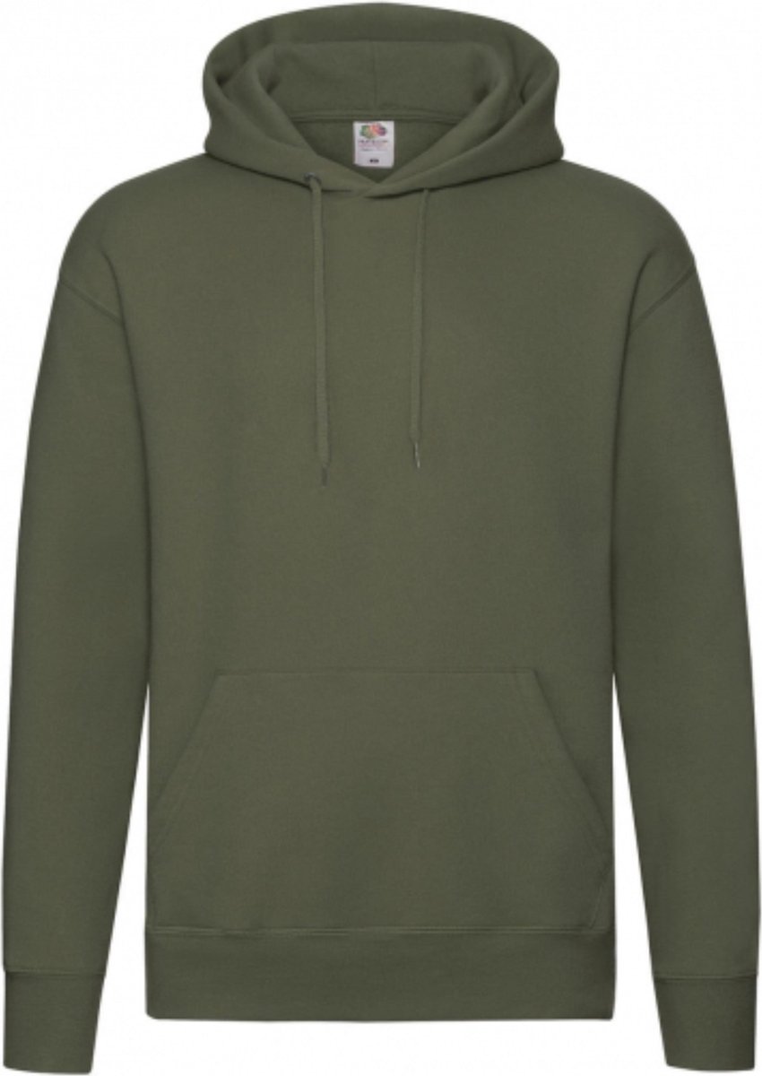 Premium Hooded Sweat Klassieke – Fruit of the Loom Olijf