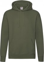 Premium Hooded Sweat - Classic Olive - 2XL - Fruit of the Loom
