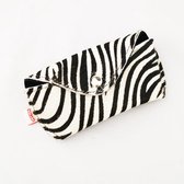 Leren brillenkoker 'Aukje' vacht baby zebra - brillenetui - brillenhoesje