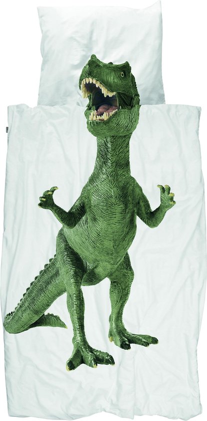 verzoek Blijkbaar Verkeerd Eenpersoonsdekbed Dino 140 cm x 200 cm incl. 1 kussensloop | bol.com