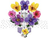 For You Violets - Carte de voeux 3D Pop up