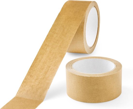 Papier tape - papier plakband - 50mm x 50 meter - zelfklevend en milieu  vriendelijk -... | bol.com