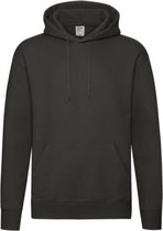 Premium Hooded Sweat - Charcoal - S - Fruit of the Loom