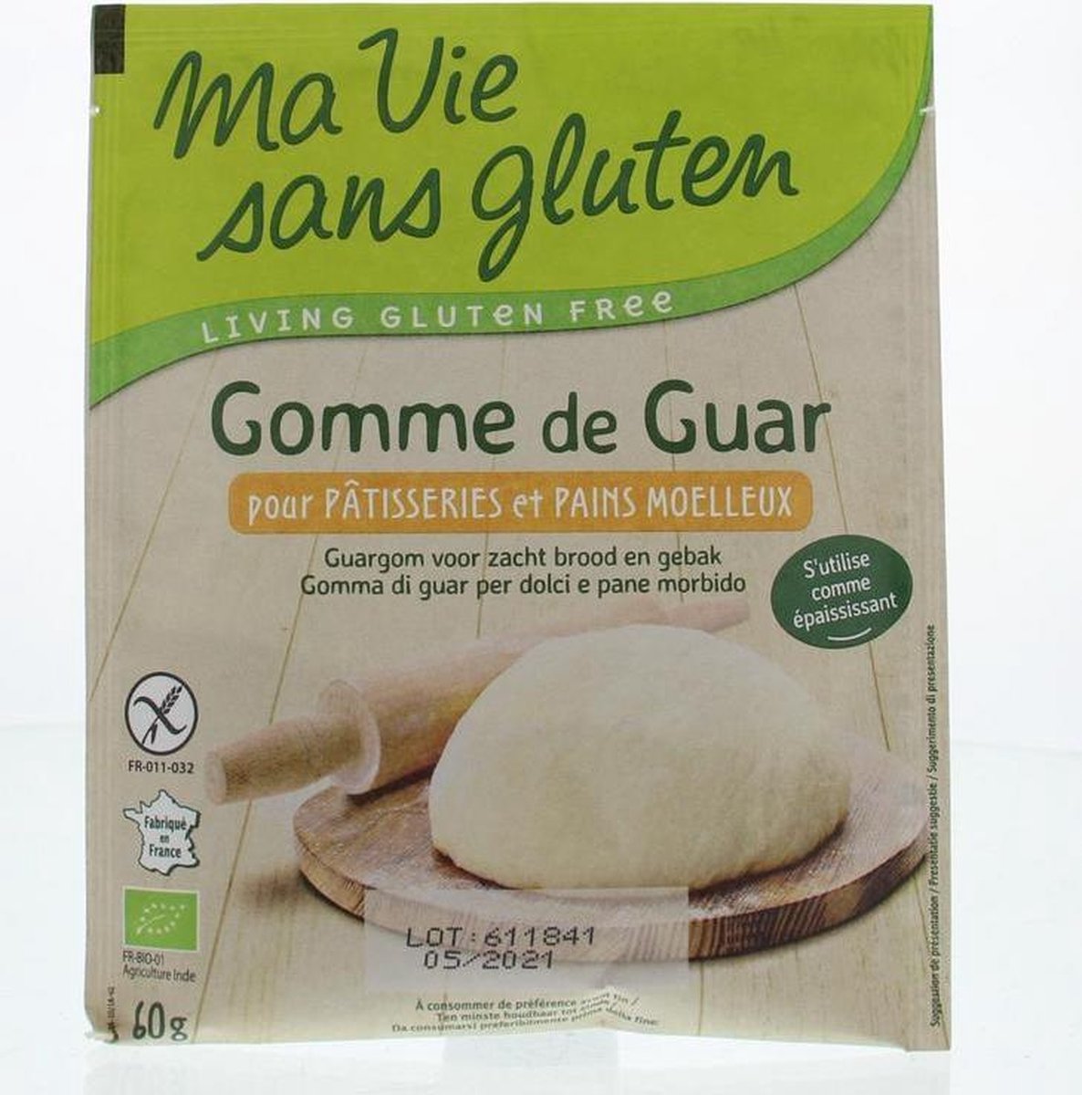 Ma Vie Sans Gluten Guargom voor zacht brood en gebak 60 gram