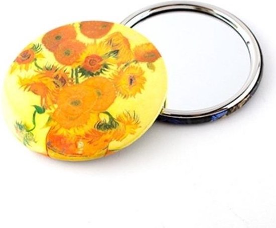 Miroir de poche Ø 80 mm, Tournesols, Van Gogh