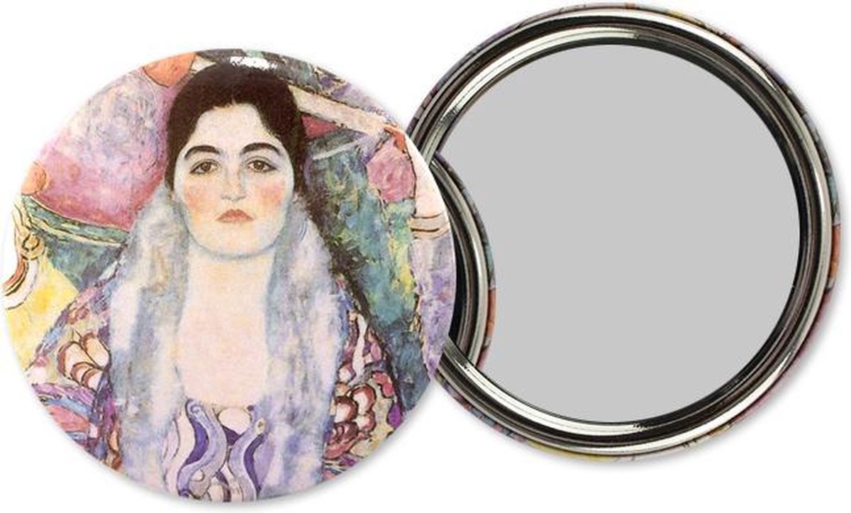 Zakspiegeltje Ø 80 mm, Klimt, Beer