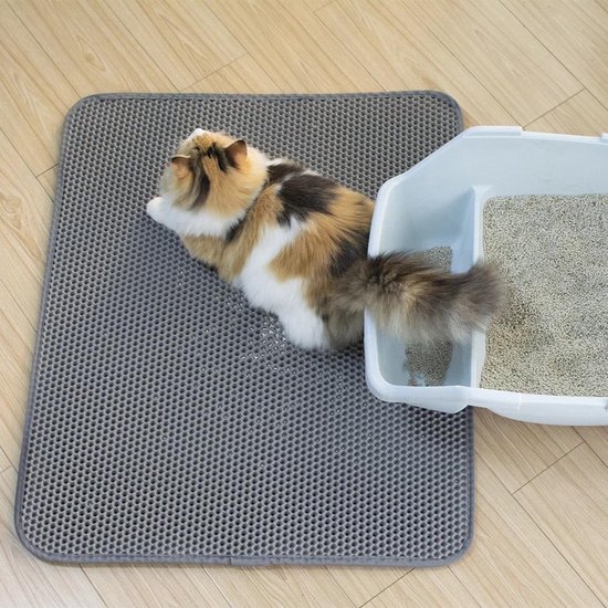 Kattenbak uitloopmat grit - katten uitloopmat - grit mat - goedkope  kattenbakmat (40x50) | bol.com