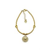 Bracelet with an Elizabeth coin - Goud