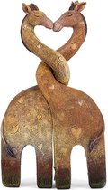 Knuffelende Giraffen | Cadeau ornament