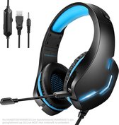 Transnect TB300C Gaming Headset met Microfoon - PS4 & PC & Nintendo Switch - Zwart/Blauw