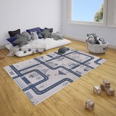 Speelkleed City Funfair - crème/blauw 120x170 cm