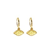 Curious eye earrings - Goud