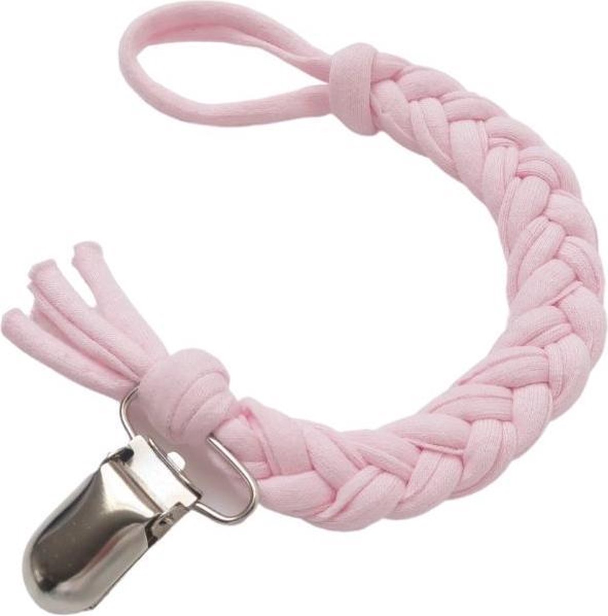 Goedkoopste Speenkoord gevlochten katoen | Baby pink