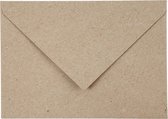 Gerecyclede Enveloppen, C6 11,5x16 cm, 120 gr, naturel, 50stuks